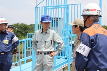 谷津地地区水防訓練に参加しました