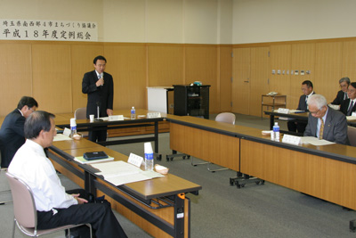 埼玉県南西部４市まちづくり協議会総会で司会を務める