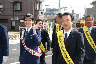 春の交通安全週間キャンペーンに参加しました