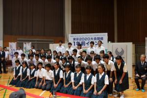 朝霞第一中学校陸上部の皆さん