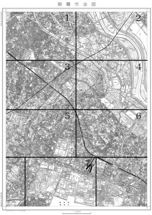 都市基本図　分割位置