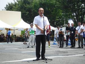 朝霞市民まつり彩夏祭開会式にて