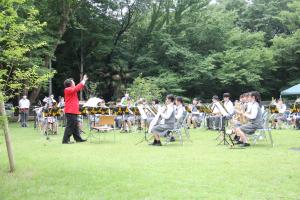 朝霞西高等学校音楽部による応援