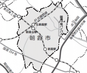 朝霞市地図