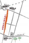 朝霞駅南口駅前通り　簡略地図