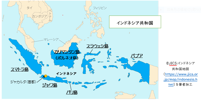 インドネシア地図