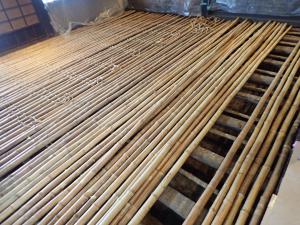 竹簀子床の補修