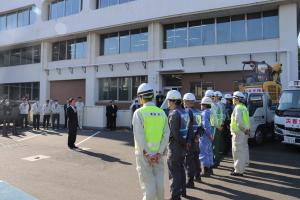 富岡市長からの激励