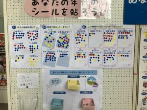たくさんの方にシールアンケートにご協力いただきました。