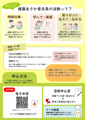 健康あさか普及員チラシ裏