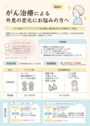 がん治療による外見の変化にお悩みの方へ　オモテ