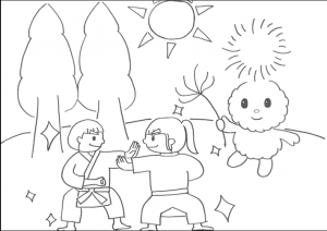 ぬりえ原画