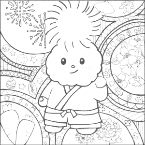 ぬりえ原画