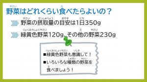 野菜摂取量の目安