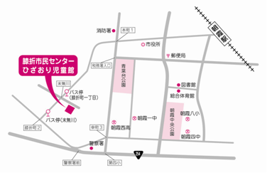 膝折市民センター地図