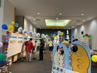 下水道パネル展の様子（図書館本館）
