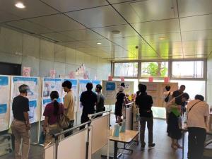 下水道パネル展の様子（産業文化センター）