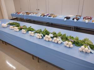 農産物品評会展示