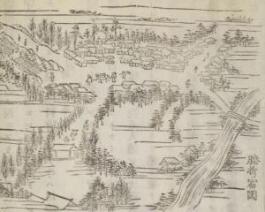 新編武蔵風土記稿 膝折宿図