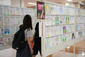 ねんりんピックぬりえコンテストの展示