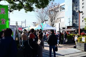 農業祭、行列ができています。