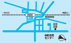 仲町市民センターの地図