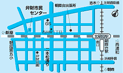 弁財市民センター地図