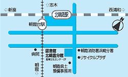 図書館北朝霞分館案内図