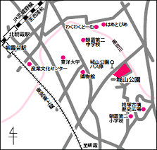 城山公園の案内図