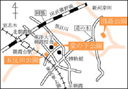 田島公園の案内図