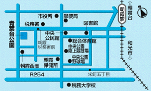 青葉台公園芝生広場案内図