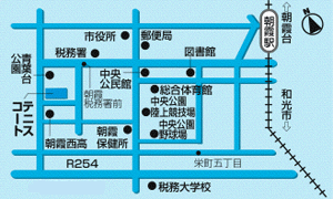 青葉台公園テニスコート案内図