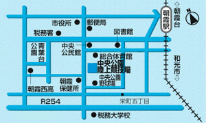 中央公園陸上競技場案内図