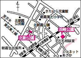 北割公園の案内図