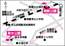 南割公園の案内図