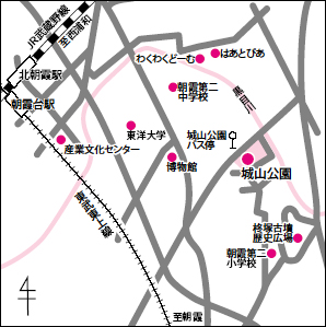 城山公園の案内図