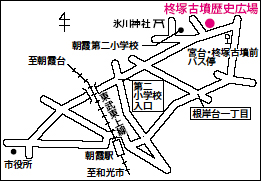柊塚古墳歴史広場の案内図