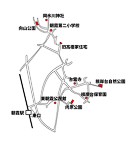 向山公園の案内図