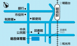 総合体育館案内図