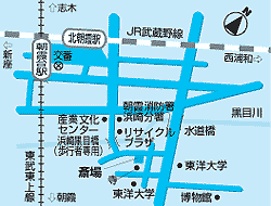 朝霞市斎場地図