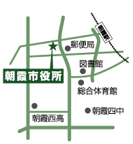 朝霞市役所地図
