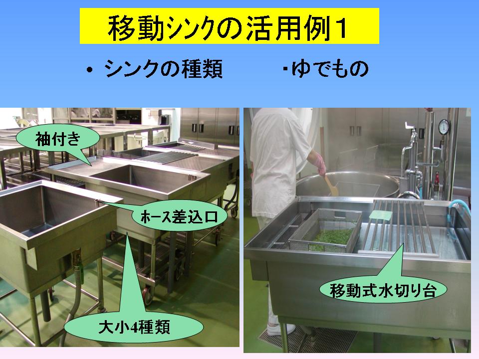 移動シンクの活用例１