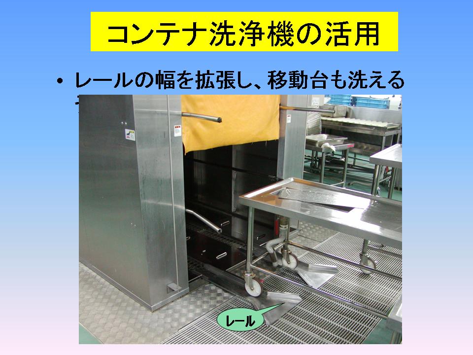 コンテナ洗浄機の活用