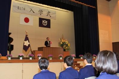 朝霞第五中学校入学式