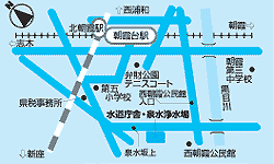 水道庁舎案内図