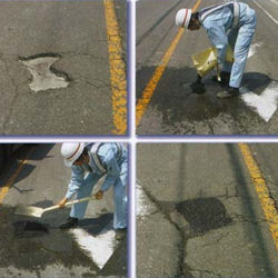 道路修繕の様子