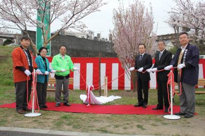 黒目川花まつり市長写真